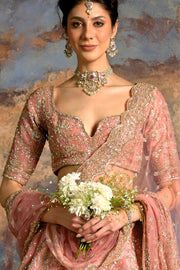 PINK TILLADORI BRIDAL LEHENGA
