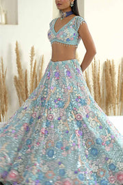 IQRA BLUE LEHENGA