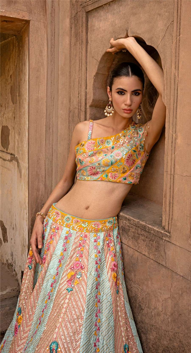 MULTI JAMDAANI LEHENGA