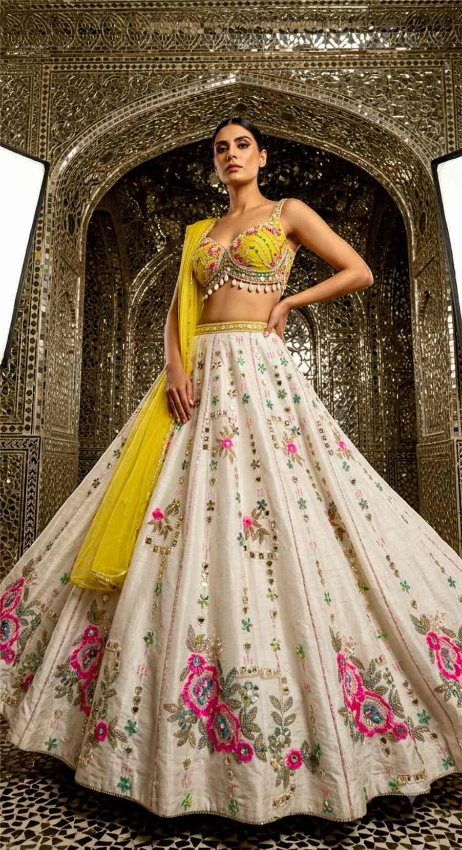 MERU SEQUIN LEHENGA