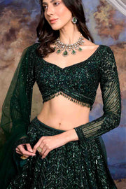 LYLA GREEN LEHENGA