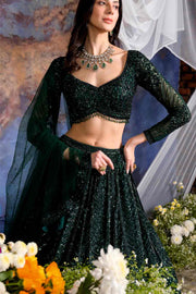 LYLA GREEN LEHENGA