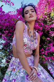 ERICA PURPLE LEHENGA