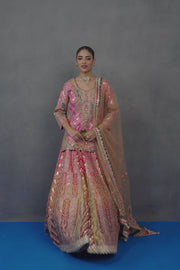 Phoolwari Coral Lehenga Set