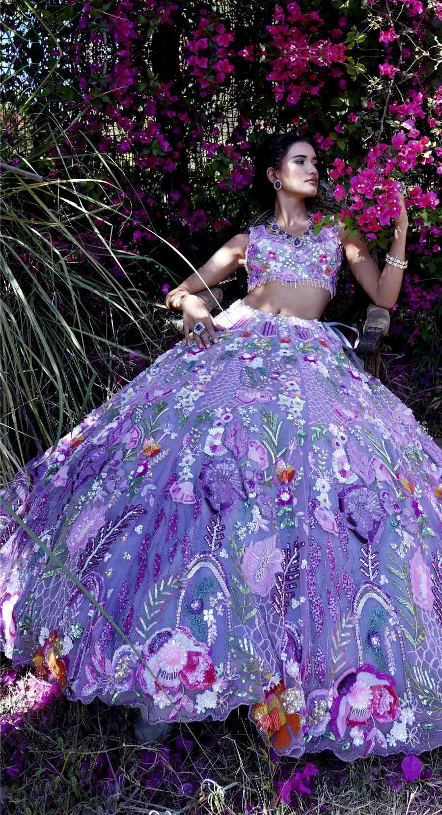 ERICA PURPLE LEHENGA