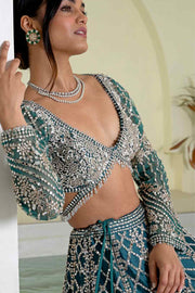 JANNAT SHEESHADORI LEHENGA