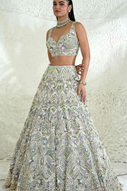 ROSETTE MINT LEHENGA