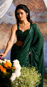 ZOHRA SEQUIN SAREE