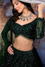 LYLA GREEN LEHENGA