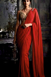 RED HUSNA SAREE DRAPE