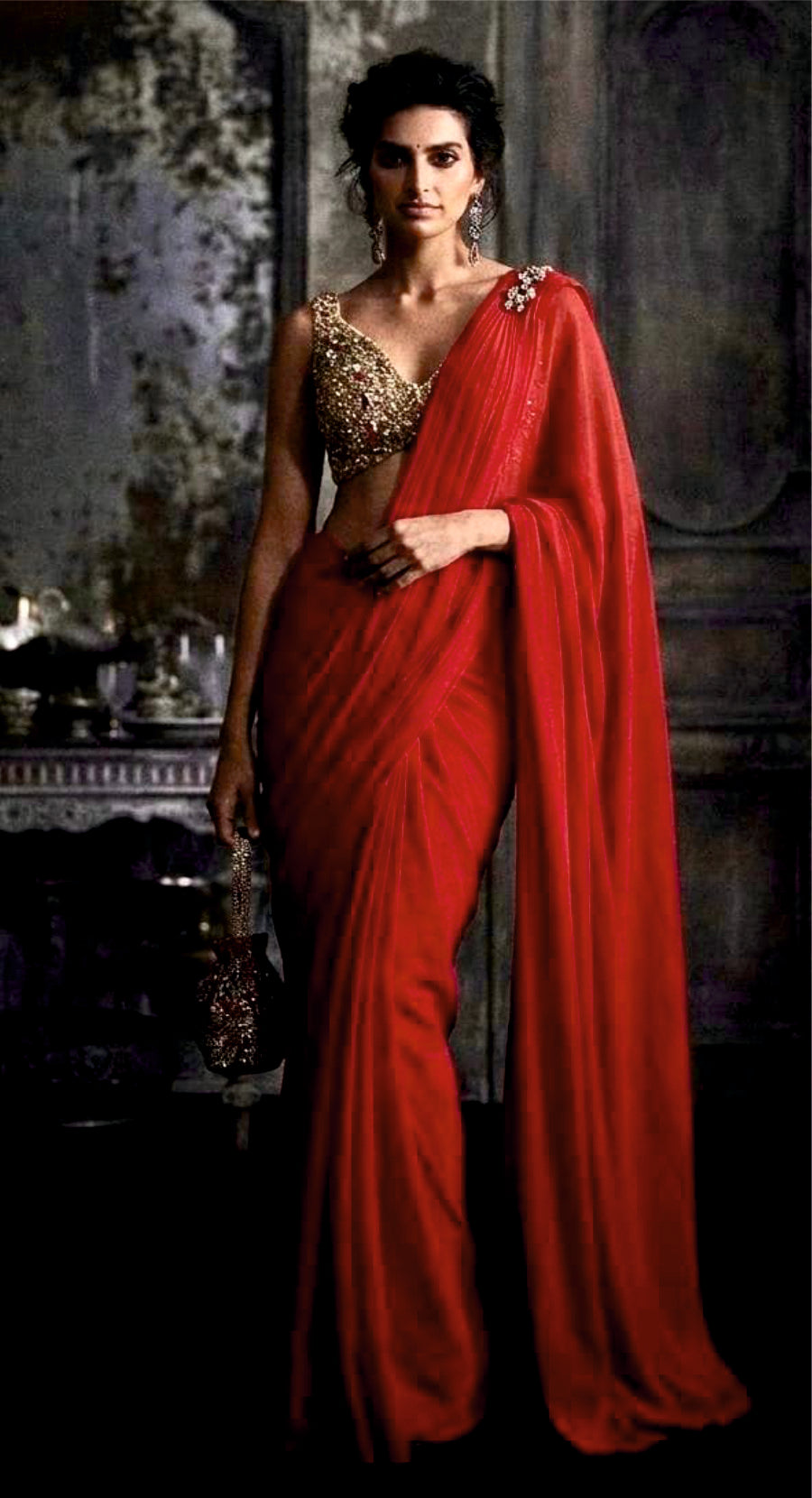 RED HUSNA SAREE DRAPE