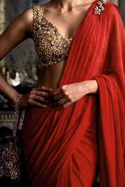 RED HUSNA SAREE DRAPE