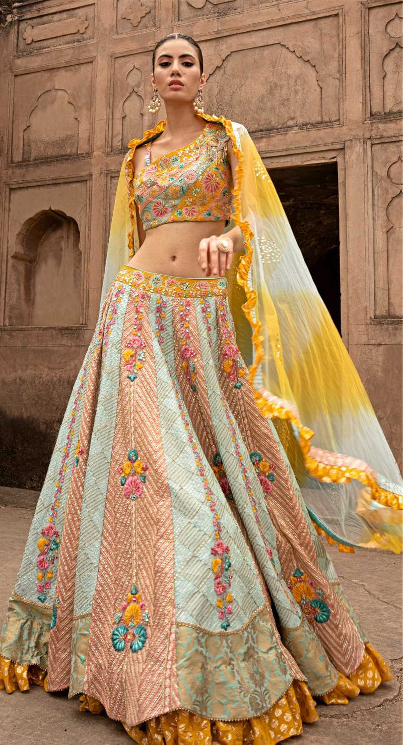 MULTI JAMDAANI LEHENGA