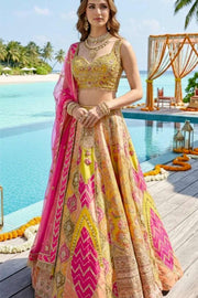 AZMA MULTICOLOURED LEHENGA