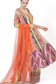 Tilfi jamavar peplum sharara