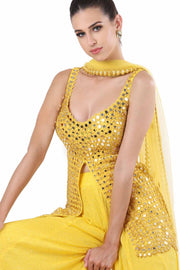 Yellow Sheeshadori Sharara