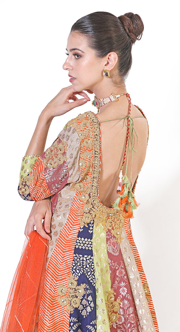 Tilfi jamavar peplum sharara