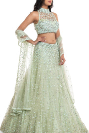double dupatta bridal lehenga