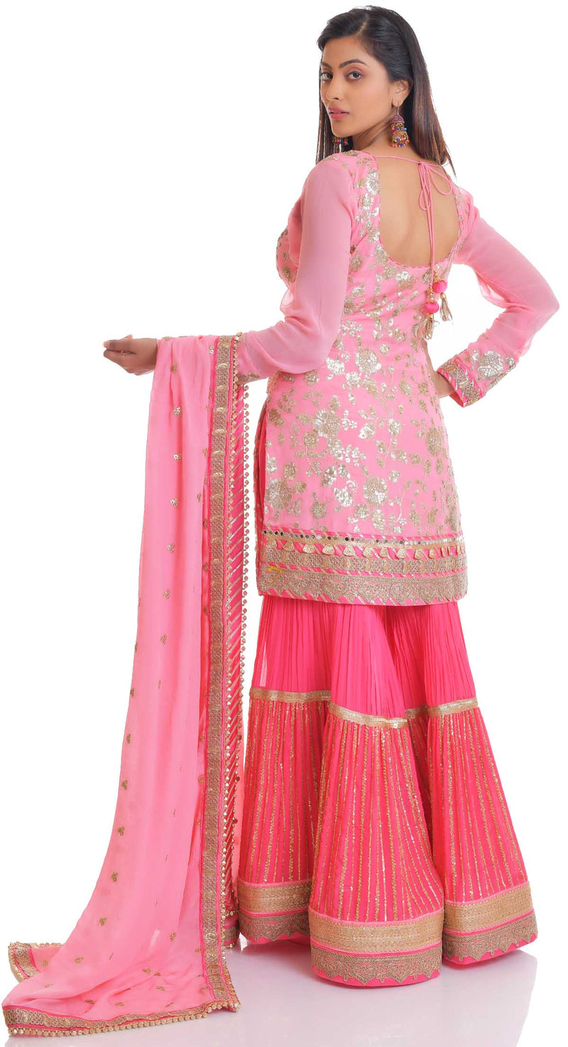 sharara indian outfit by poshak