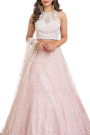 pink lehenga bridal by poshak