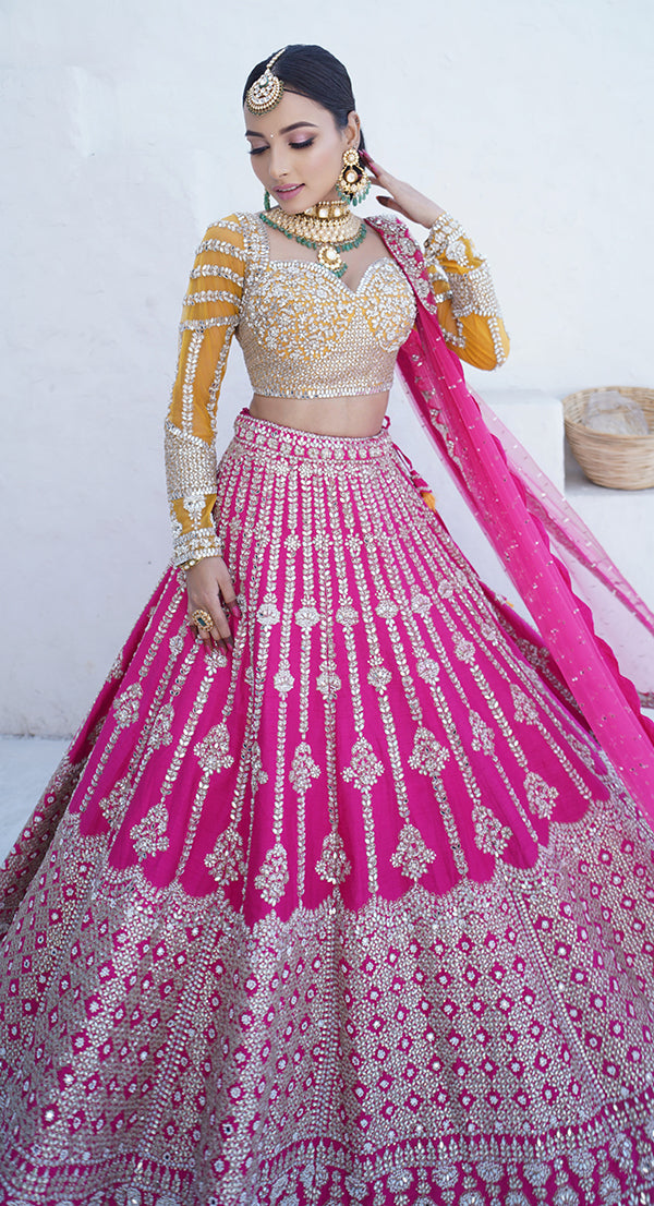Tankhi Sheeshadori Lehenga