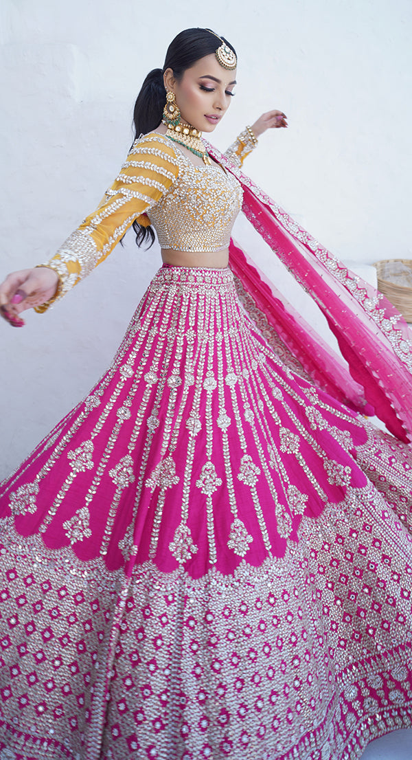 Tankhi Sheeshadori Lehenga