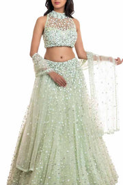 PEARL SEA GREEN  LEHENGA