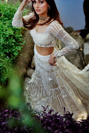 THE IVORY PEARL LEHENGA - POSHAK