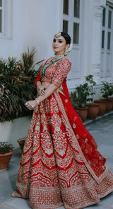best bridal lehenga by poshak chandiharh